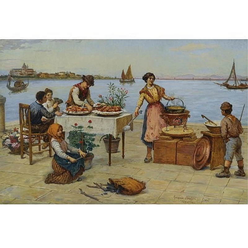 La fioraia e le caldarroste